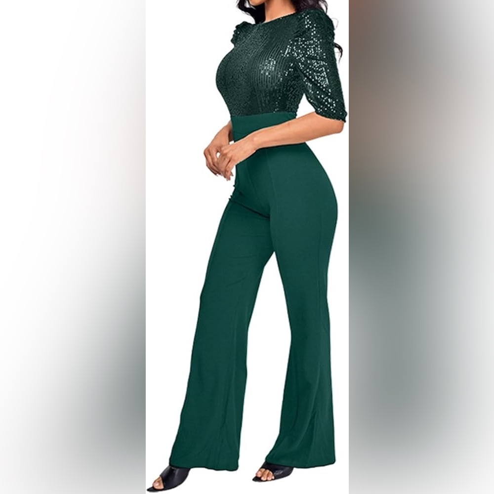 Elegant Green Women's Pants